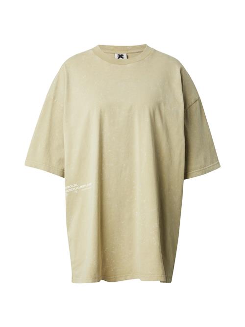 Karo Kauer Oversized bluse  lysegrøn / hvid