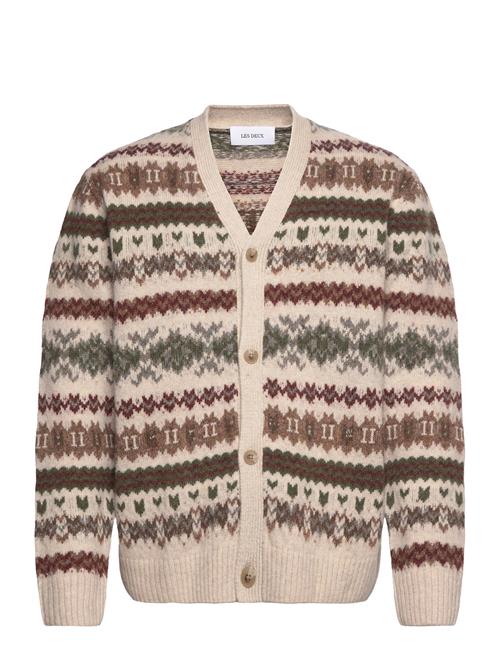 Se Hordur Fair Isle Cardigan Les Deux Beige ved Booztlet