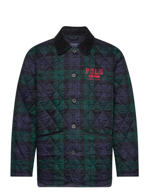 Logo Plaid Barn Coat Polo Ralph Lauren Green