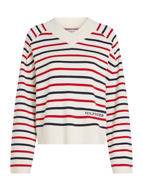 TOMMY HILFIGER Pullover  navy / rød / hvid