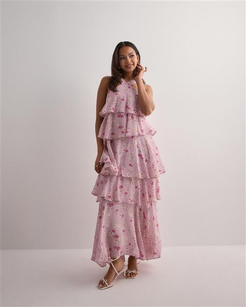 Only - Pink - Onlcinderella S/L Layered Dress Ptm