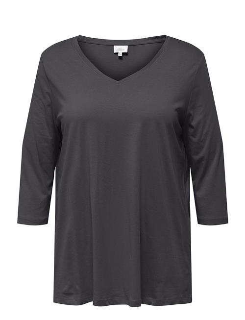 Se Carbonnie Life 3/4 V-Neck A-Shape Jrs ONLY Carmakoma Grey ved Booztlet