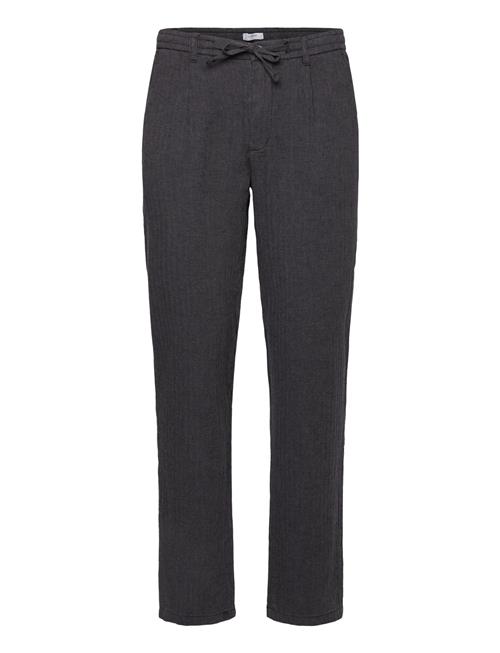 Se Linen Blend Herringb Pants Lindbergh Black ved Booztlet