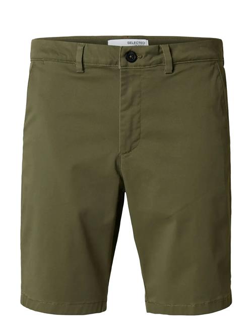 Slhslim-Miles Flex Shorts Noos Selected Homme Green