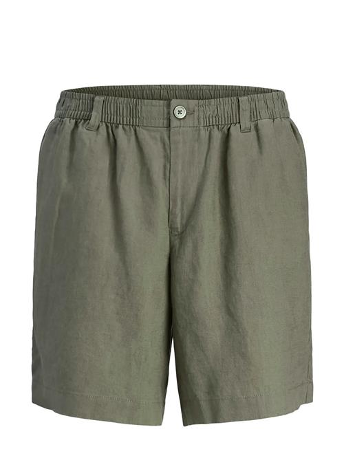 Se Jack & Jones Jpstbill Lawrence Linen Shorts Srt Ln Jack & J S Green ved Booztlet