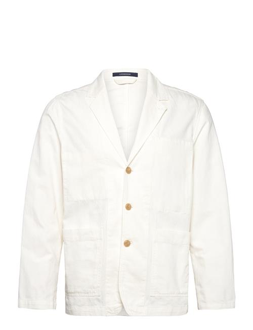 Linen Blend Casual Blazer Lindbergh White