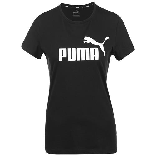 Se PUMA Funktionsbluse 'Essential'  sort / hvid ved About You