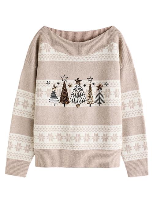 Se Next Pullover  beige-meleret / brun-meleret / sort ved About You