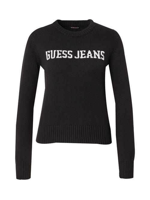 Se GUESS JEANS Pullover  sort / hvid ved About You