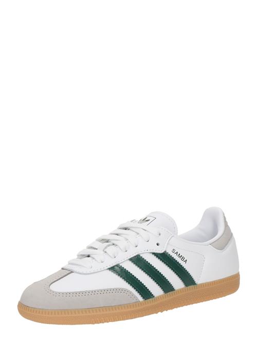 Se ADIDAS ORIGINALS Sneaker low 'SAMBA'  grå / grøn / hvid ved About You