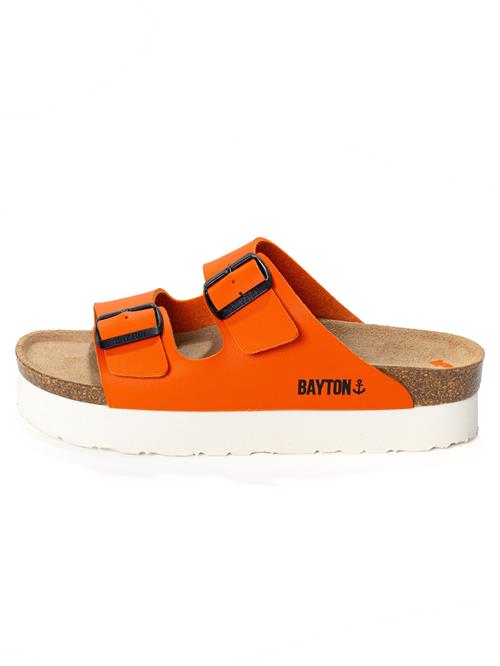 Bayton Pantoletter 'Japet'  mørkeorange / sort