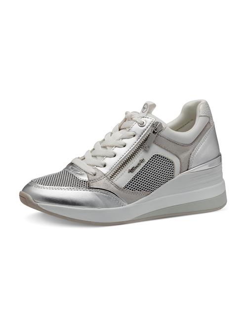 Se Tamaris Sneaker low  grå / taupe / sølv / hvid ved About You