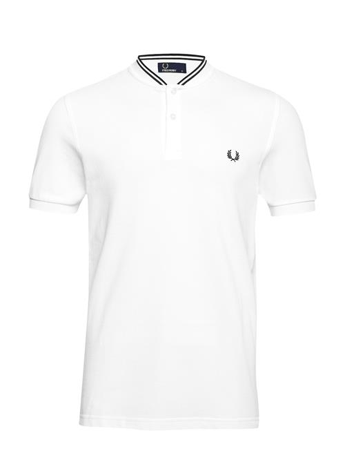 Bomber Collar Pique Fred Perry White