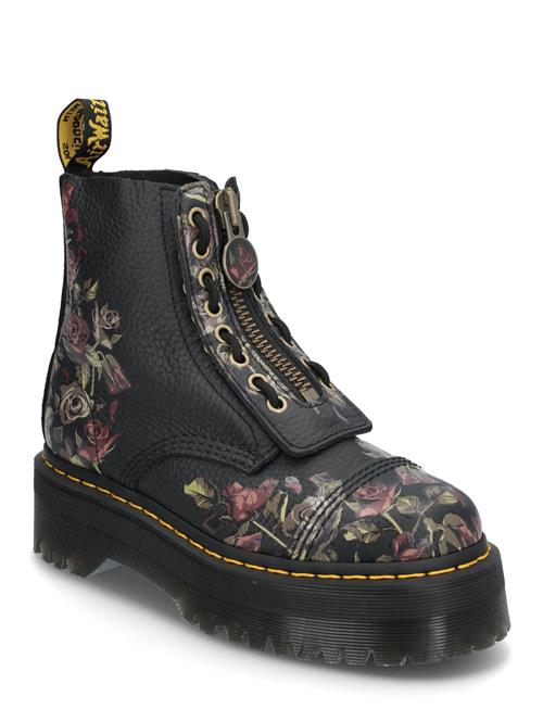 Se Sinclair Black Decayed Roses Classic Tumbled Nappa Dr. Martens Black ved Booztlet