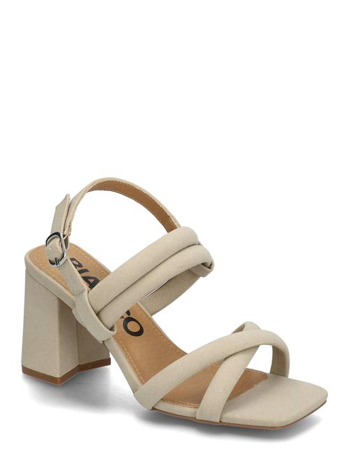 Se Biajoyce Sandal Faux Suede Bianco Beige ved Booztlet