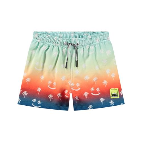 Molo Niko Board Shorts Palmtree Smile 92/98 cm  Blå  92/98 cm  Unisex
