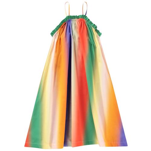 Molo Big Rainbow Connie Kjole 122/128 cm  Orange.  122/128 cm  kvinde