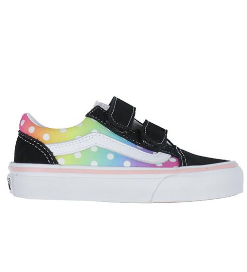 Vans Sko - Old Skool V Glow Rainbow - Black/Multi