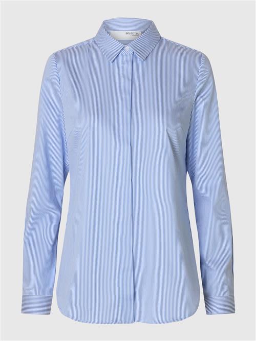 SELECTED FEMME Bluse  lyseblå / hvid