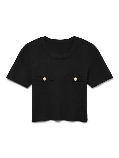 Se VERO MODA Pullover 'Kristin'  guld / sort ved About You
