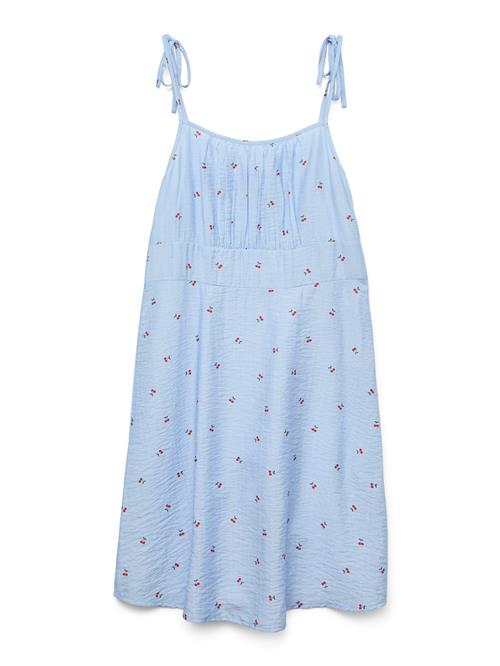 VERO MODA Sommerkjole 'VMODETTE'  lyseblå / rød / hvid