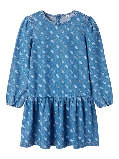 NAME IT Kjole  blue denim / hvid