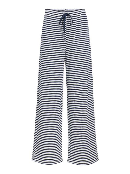 OBJECT Bukser 'Averi'  navy / hvid