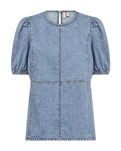 CULTURE Bluse  blue denim