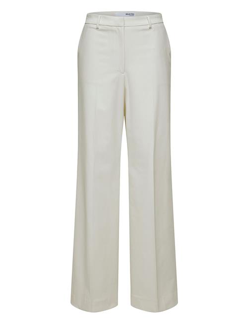 Slfeliana Hw Wide Pant N Selected Femme White