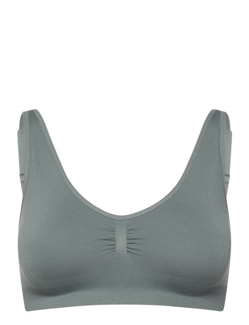 Se Bra Joy Seamless Top Lindex Green ved Booztlet