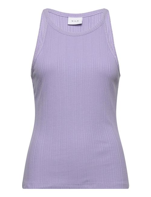 Se Viathalia New Strap Top - Noos Vila Purple ved Booztlet