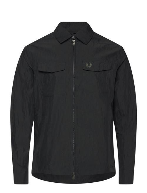 Zip Through Overshirt Fred Perry Black