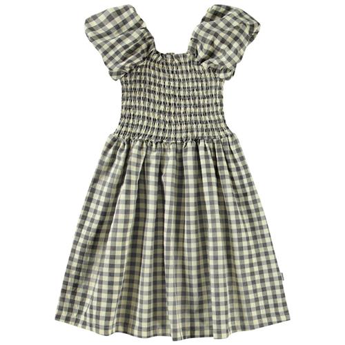 Molo Cherisla Short-Sleeved Dress Sun Check 146/152 cm  Gul  146/152 cm  kvinde