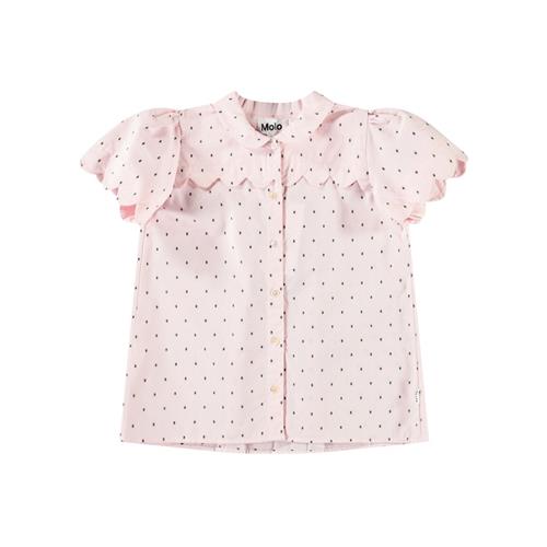 Molo Ronda Short Sleeve Shirt Charlotte Pink 122/128 cm  Lyserød  122/128 cm  kvinde