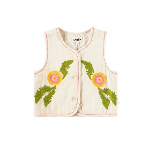 Molo Heather Vest Fancy Dandelion 146/152 cm  Beige  146/152 cm  kvinde