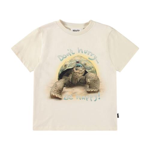 Molo Rame Short Sleeve T-Shirt Don't Hurry 140 cm  Beige  140 cm  mand