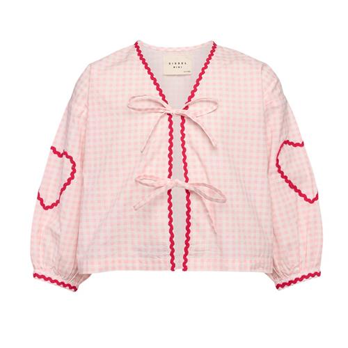 Sissel Edelbo Astrid MINI Bluse Pink Checks 5-6 Y  Lyserød  5-6 år  kvinde