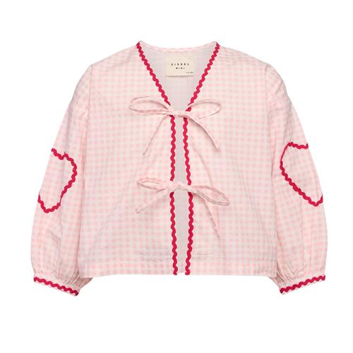 Sissel Edelbo Astrid MINI Bluse Pink Checks | Lyserød | 5-6 years