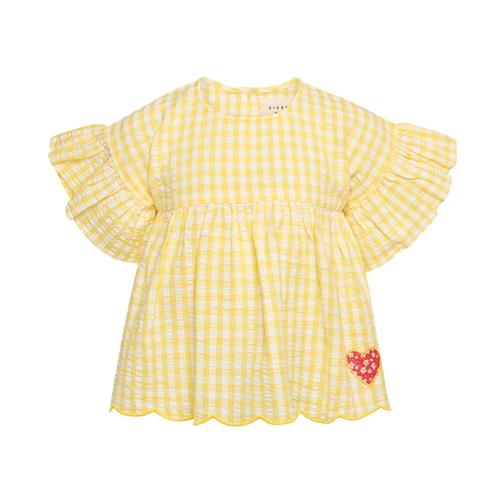 Sissel Edelbo Charlene MINI Til Toppen Yellow Checks | Gul | 7-8 years