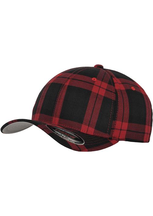 Flexfit Hætte 'TARTAN PLAID'  grå / bordeaux / sort