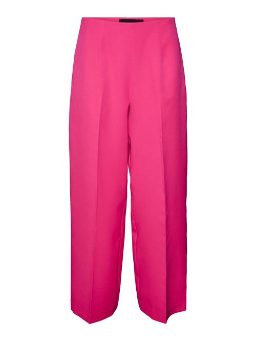 Se VERO MODA Bukser med fals  fuchsia ved About You