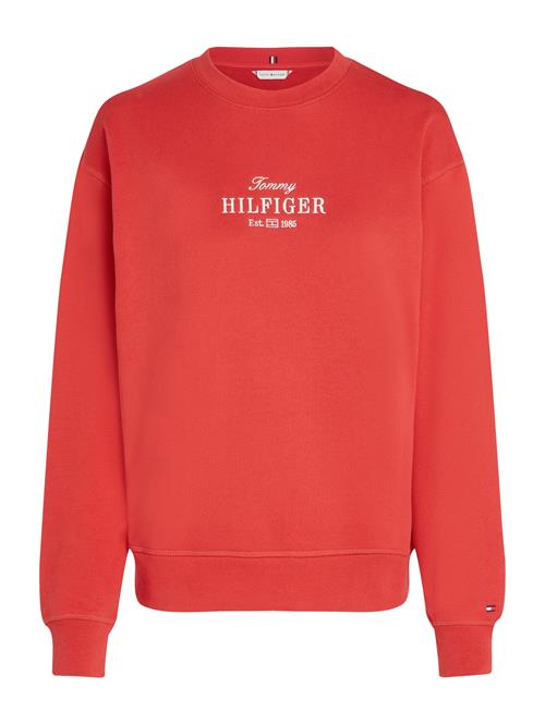 Se TOMMY HILFIGER Sweatshirt  rød / hvid ved About You