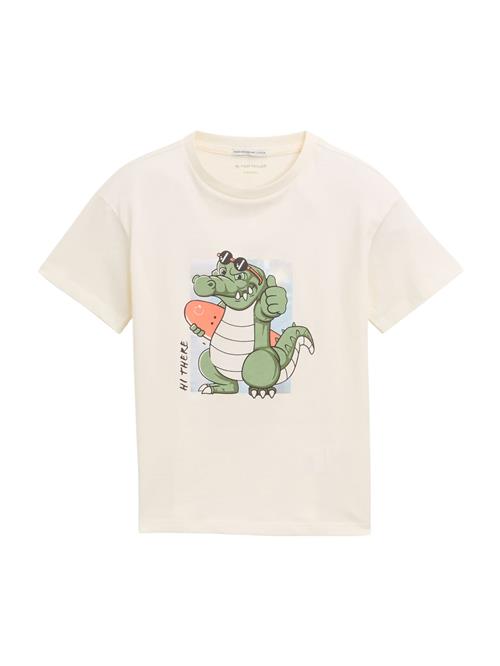 TOM TAILOR Shirts  grøn / lys rød / sort / uldhvid