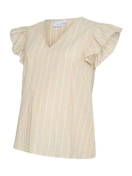 MAMALICIOUS Bluse 'FLORENS'  creme / hvid