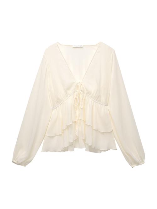 Pull&Bear Bluse  uldhvid