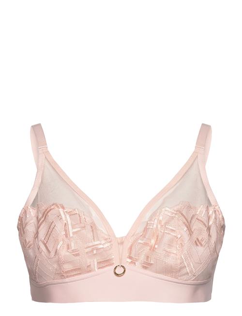 Se Graphic Support Wirefree Support Bra CHANTELLE Pink ved Booztlet