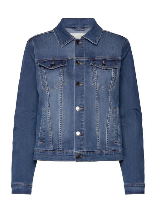 Denim Jacket From Freequent In A Soft Material. The Jacket Has A Simple Silhouet FREE/QUENT Blue