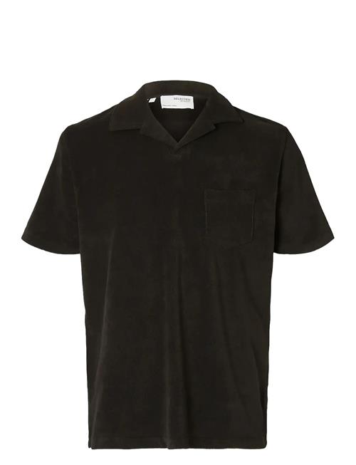 Slhrelax-Terry Ss Resort Polo Ex Selected Black