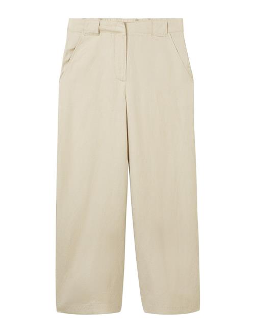 Se Culotte Linen Pants Tom Tailor Beige ved Booztlet