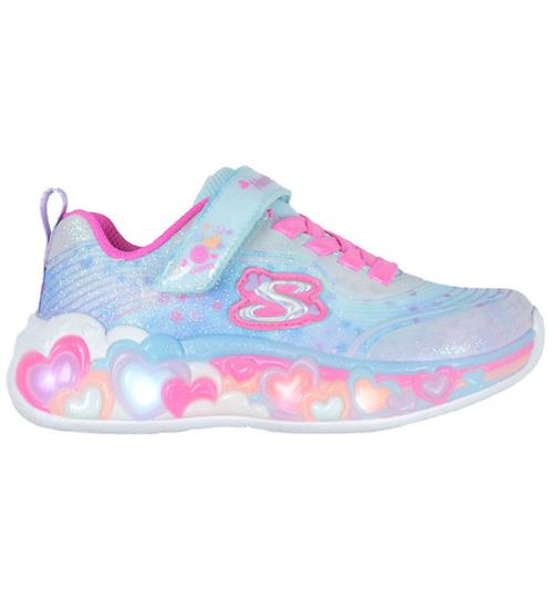 Skechers Sko m. Lys - Eternal Heart Lights - Blå/Multi